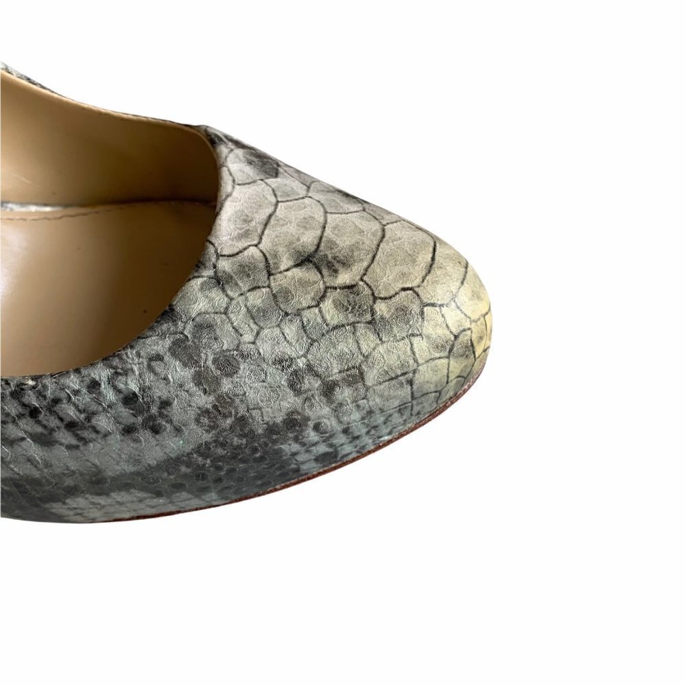 Saks Fifth Avenue SELINA Snakeskin Reptile Pumps 9 - Picture 5 of 16